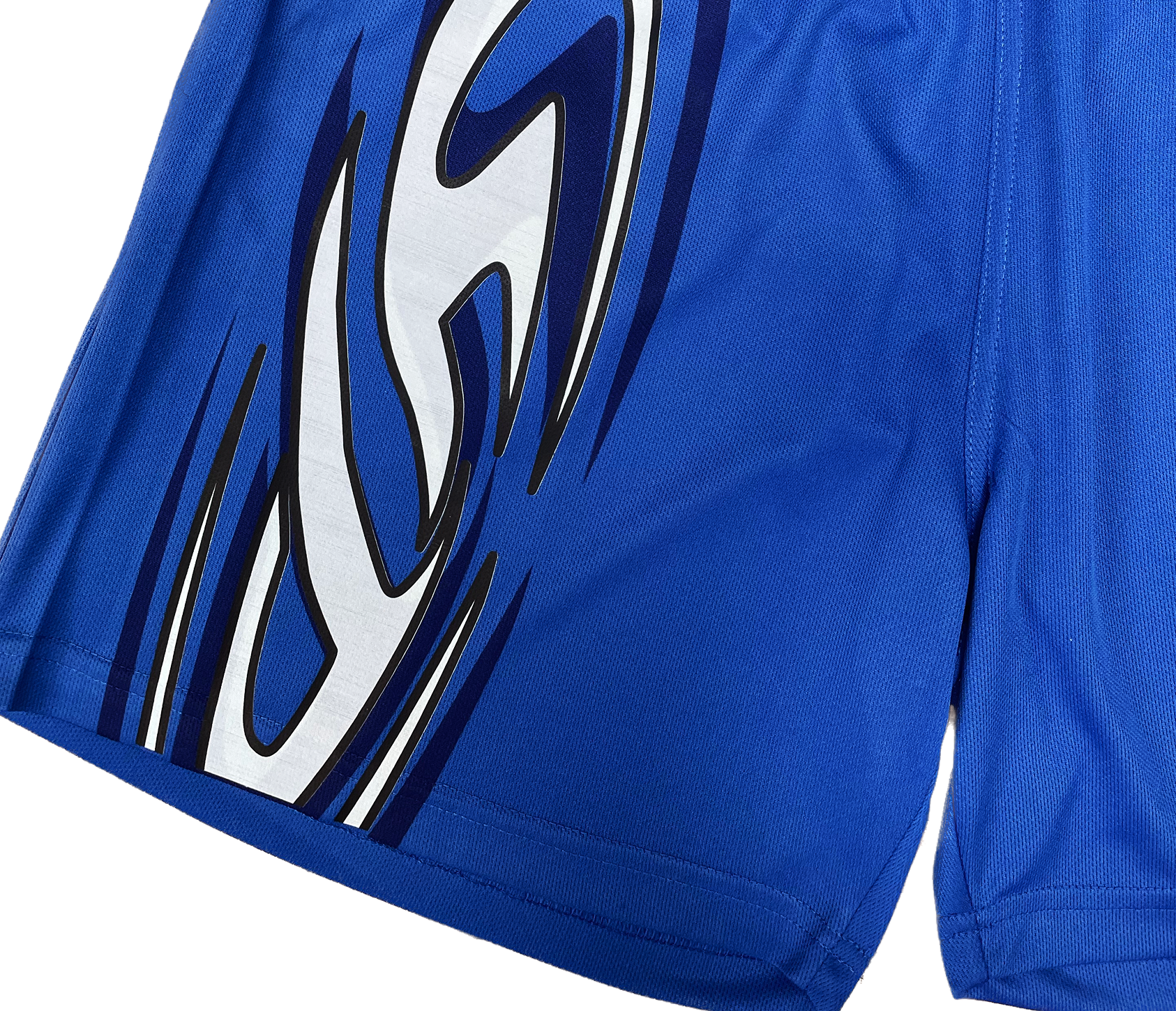 shark fin shorts - blue