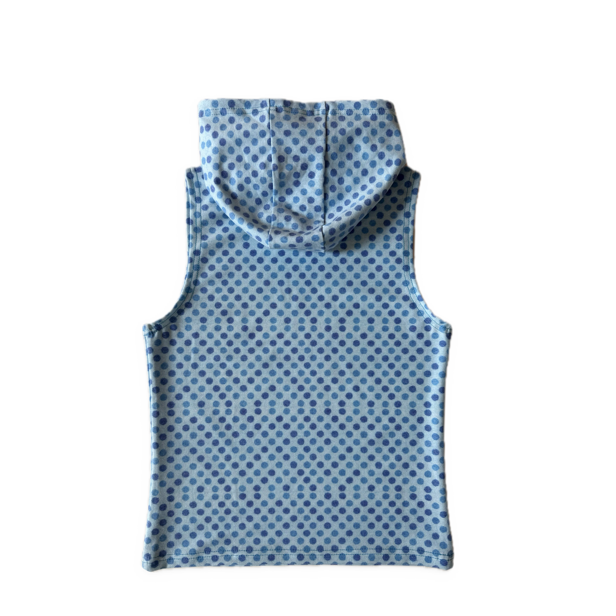 polka dot hooded tank in sea