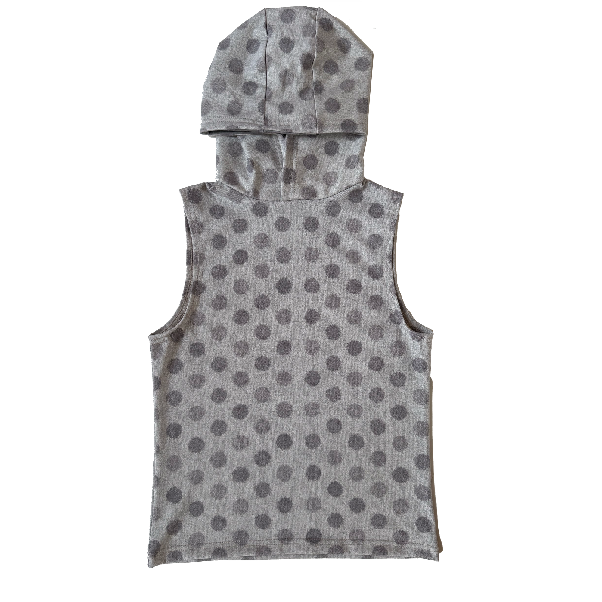 polka dot hooded tank in sand