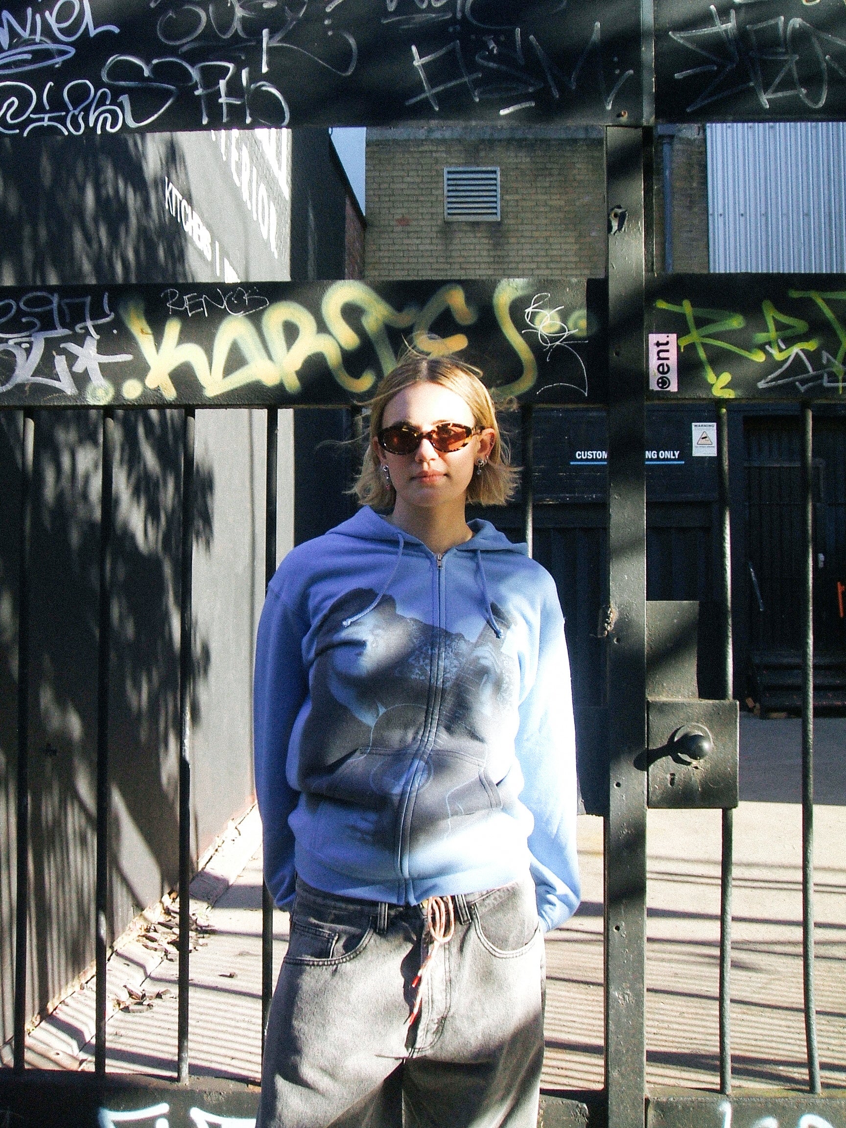 Jeff Buckley zip-up hoody