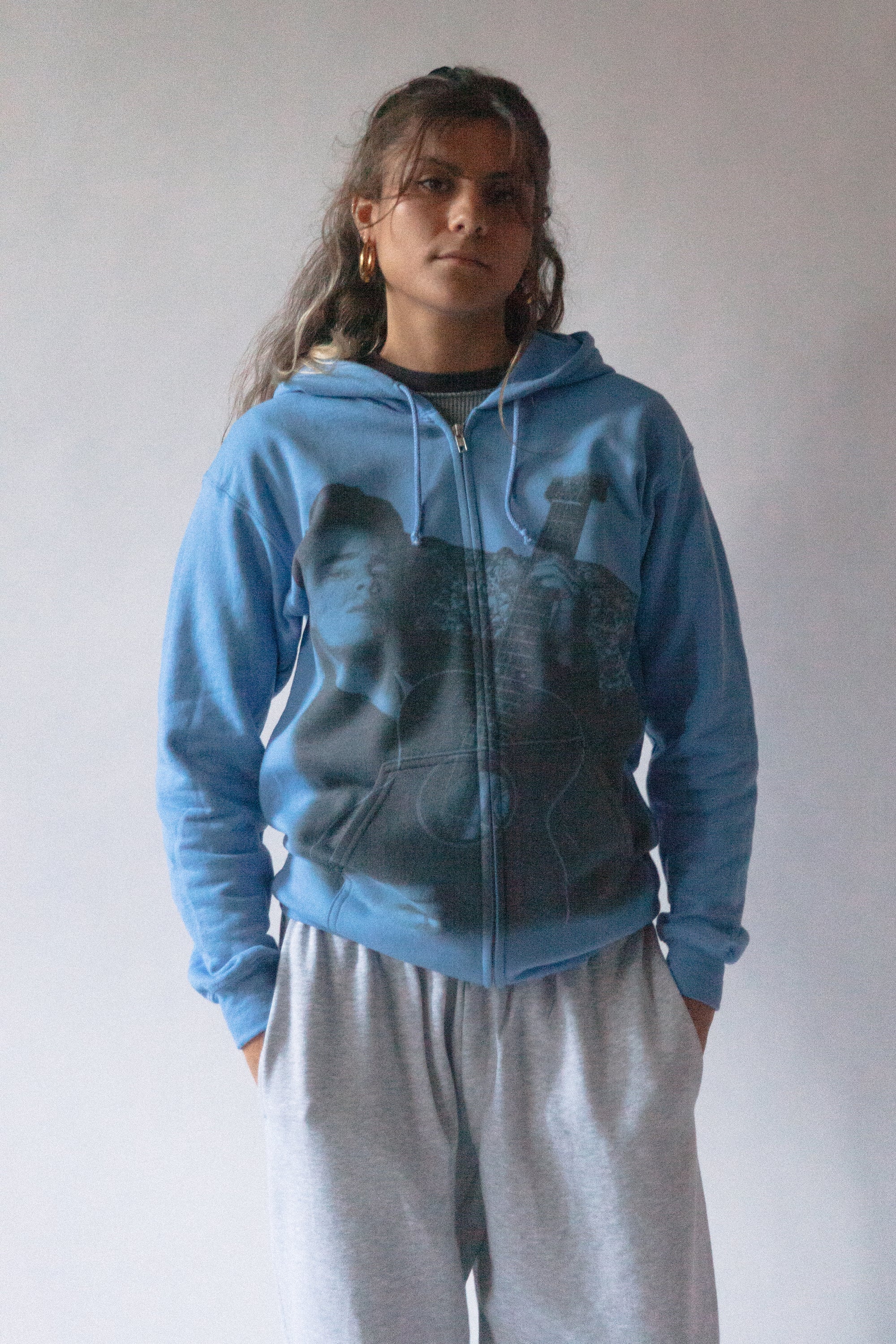 Jeff Buckley zip-up hoody