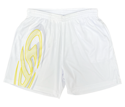 shark fin mesh shorts - white