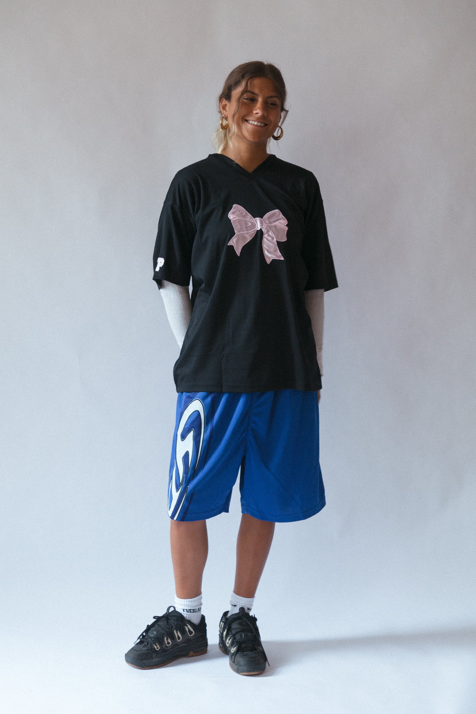 shark fin shorts - blue