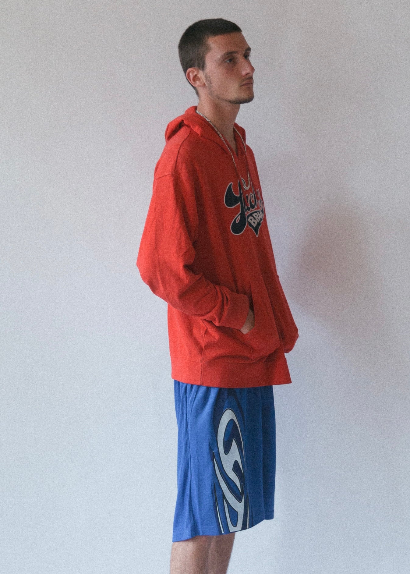 shark fin shorts - blue