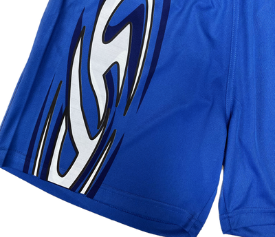 shark fin shorts - blue