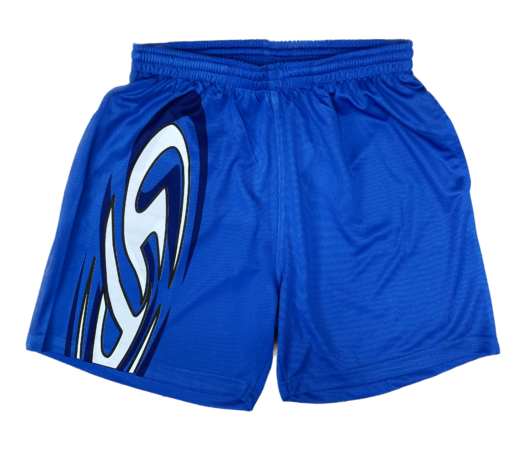 shark fin shorts - blue