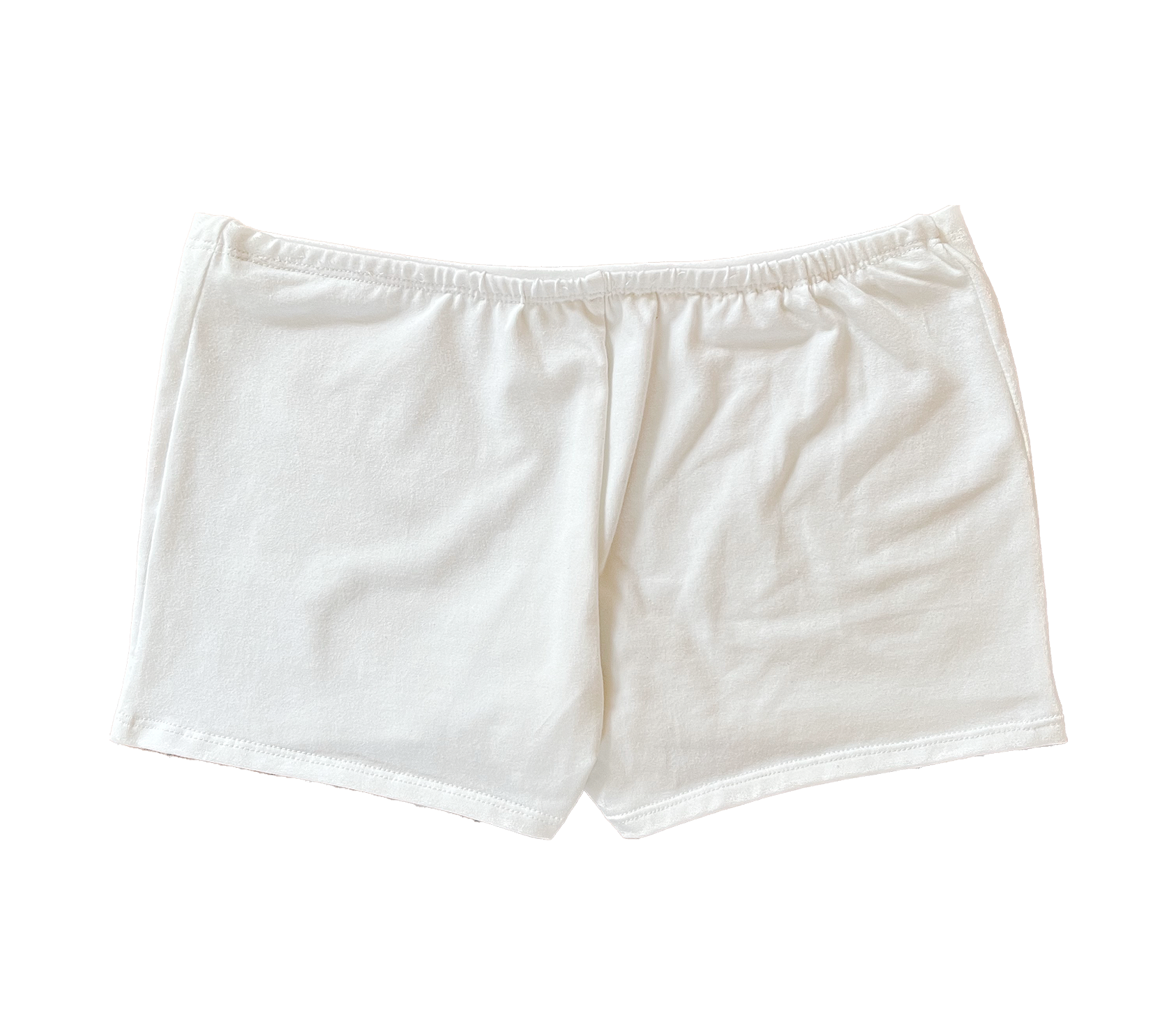 jersey booty short - white