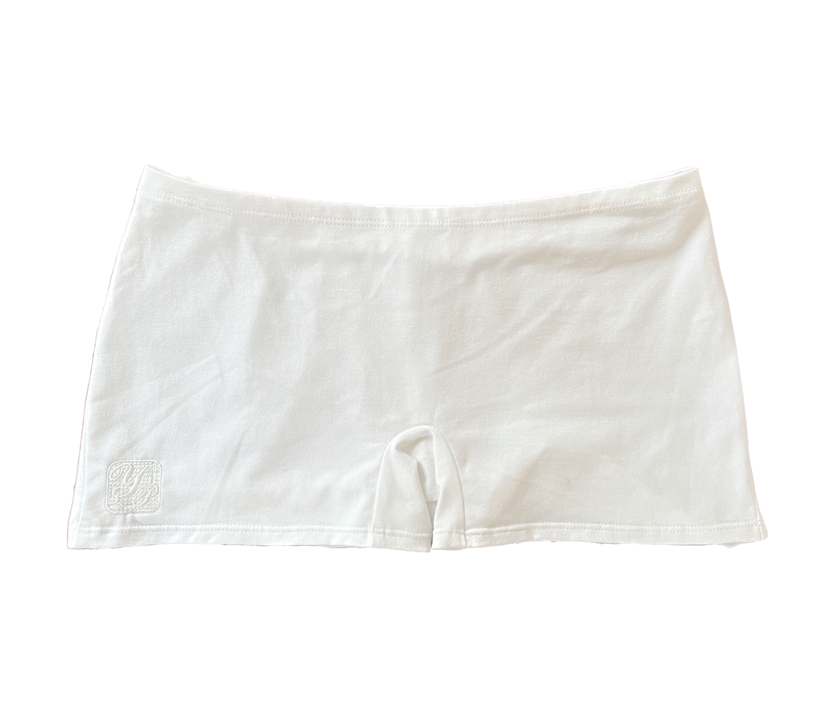 jersey booty short - white