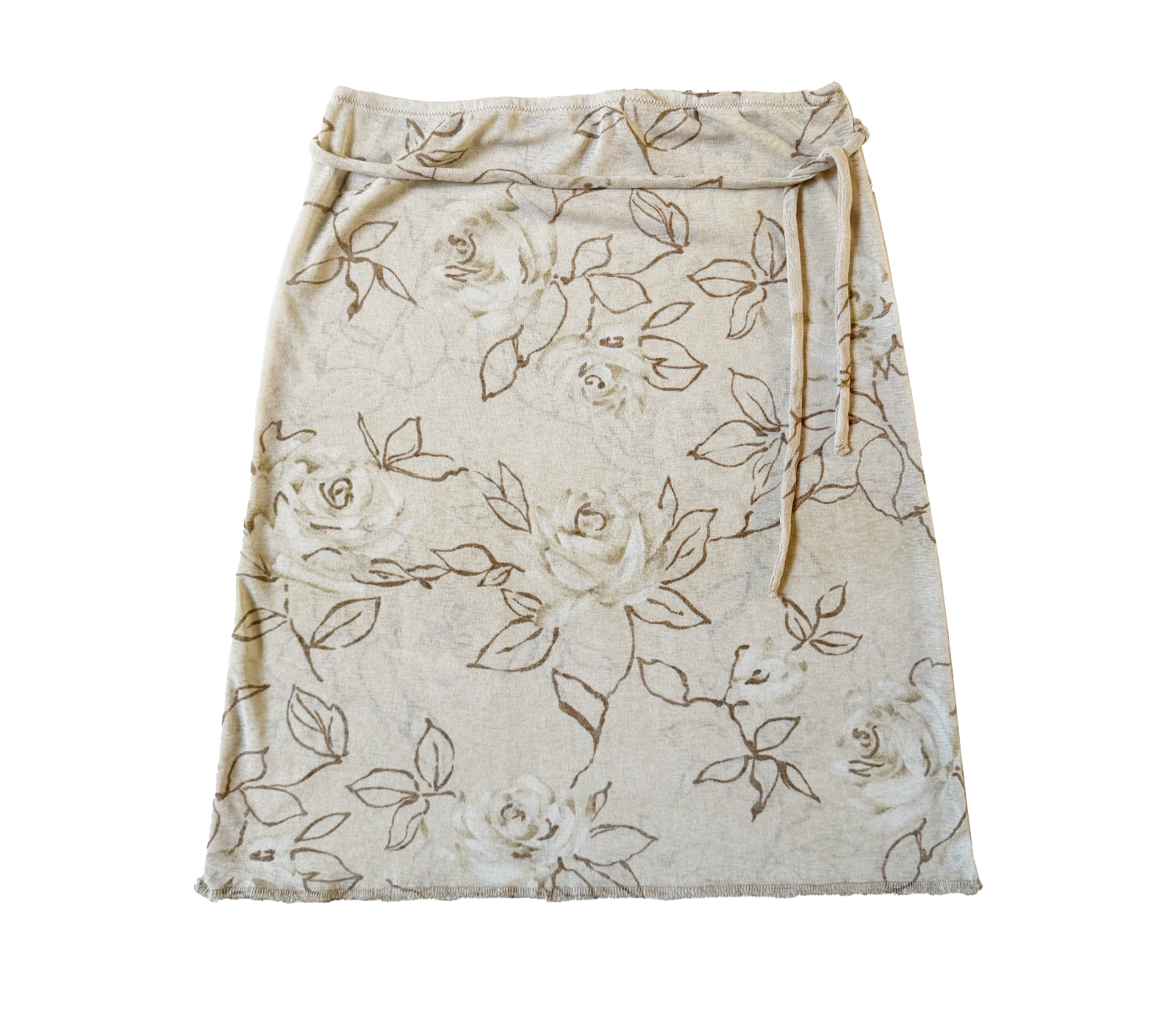 sheer floral midi skirt