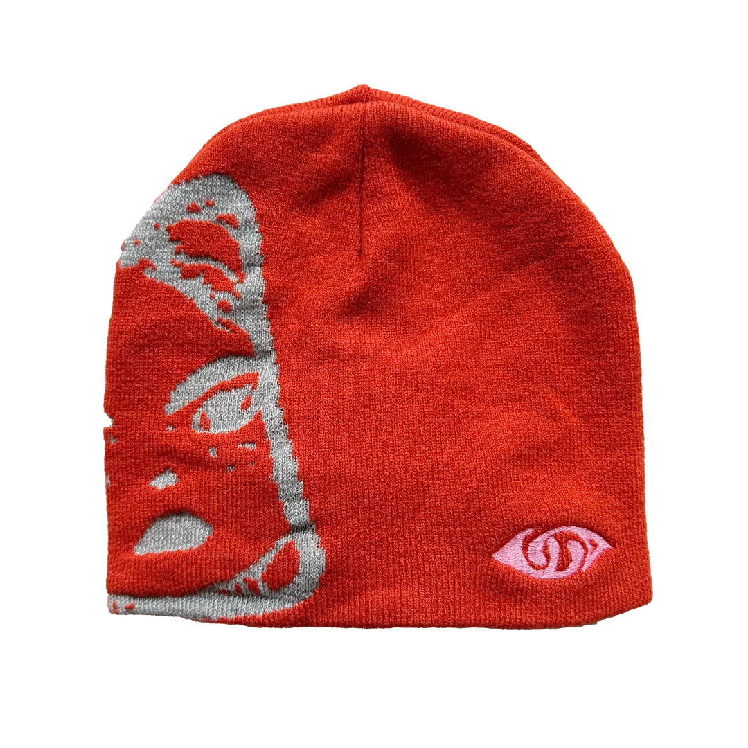 visor beanie - orange 3M
