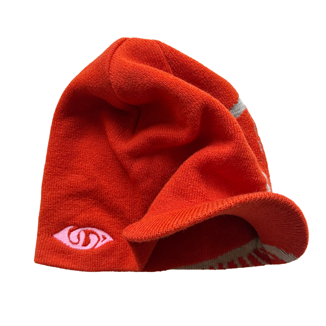 visor beanie - orange 3M
