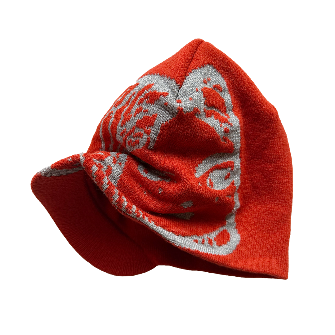 visor beanie - orange 3M