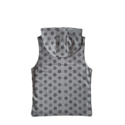 polka dot hooded tank in sand