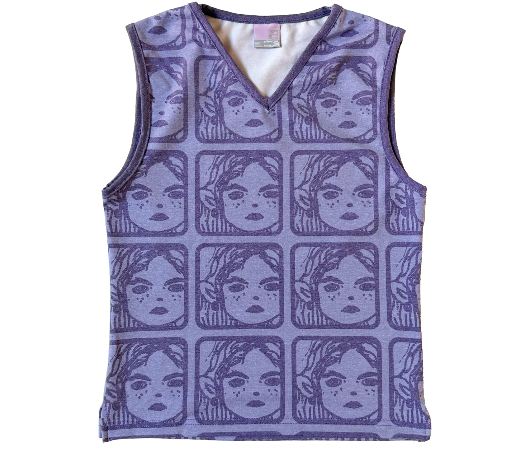 monogram v neck vest