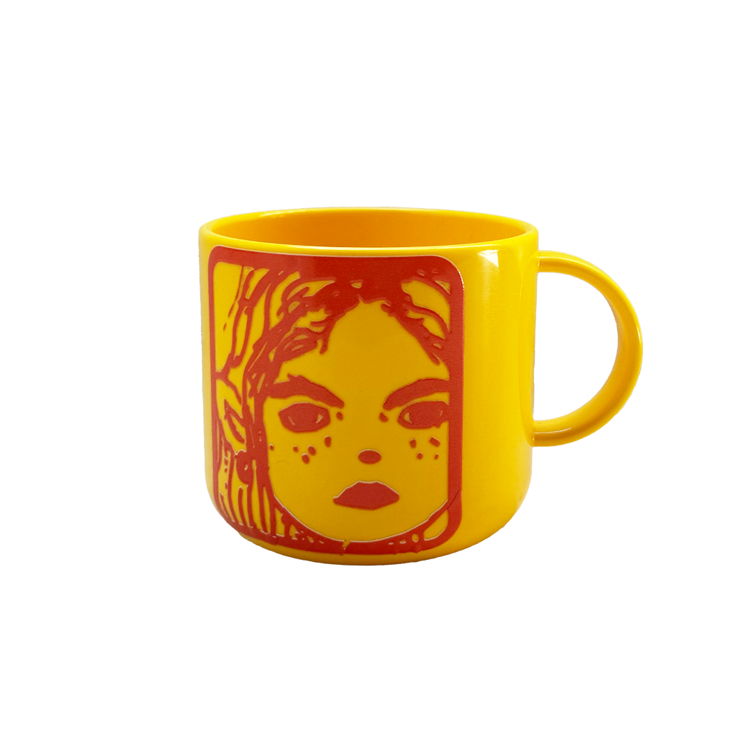 unbreakable yellow mug