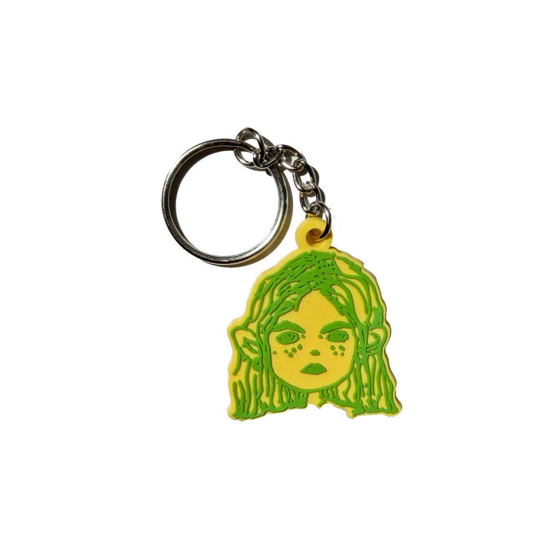 rubber keyring